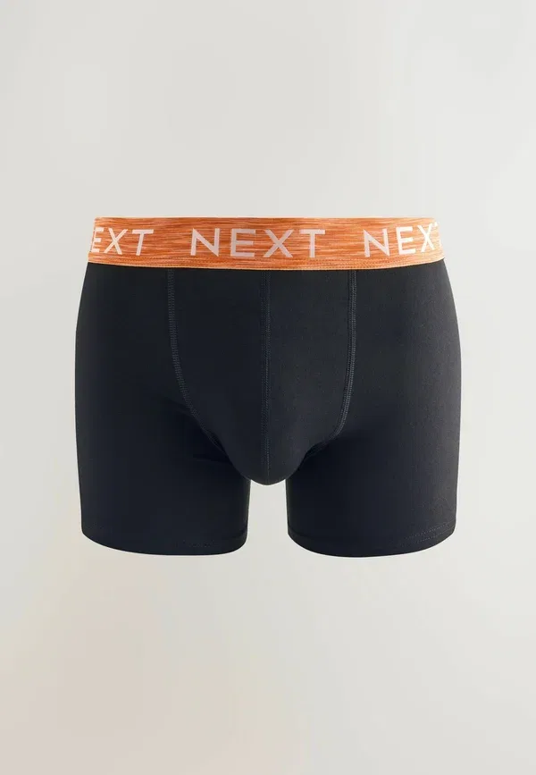 Трусы 5 шт Next, black bright red blue marl waistbands, черный ярко-красный синий меланж — фото 3