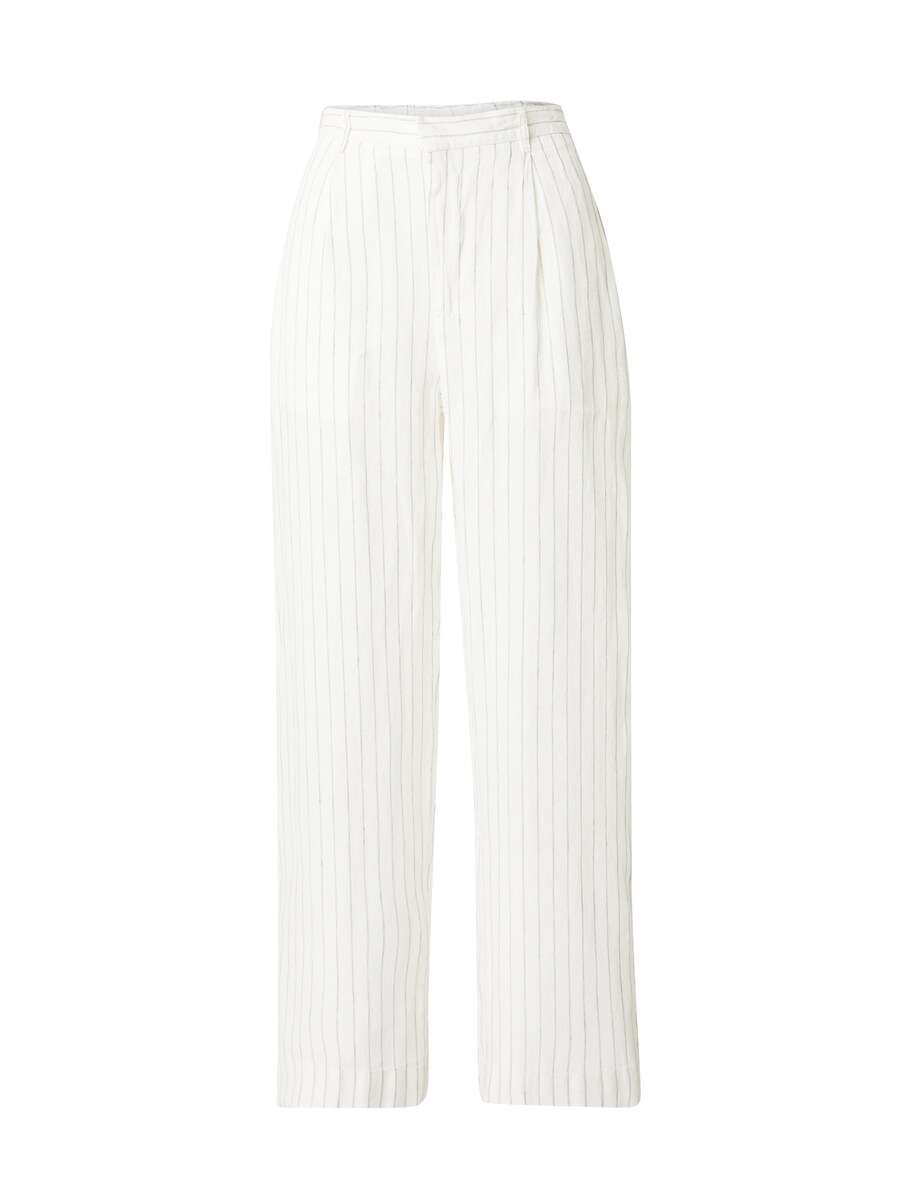 

Брюки со складками спереди Gina Tricot Wide leg Pleat-Front Pants Denise, натуральный белый