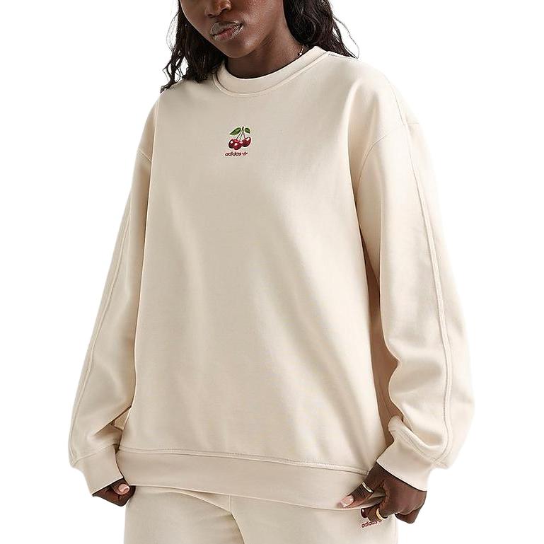 

Adidas Originals SS25 оверсайз свитшот женский ecru