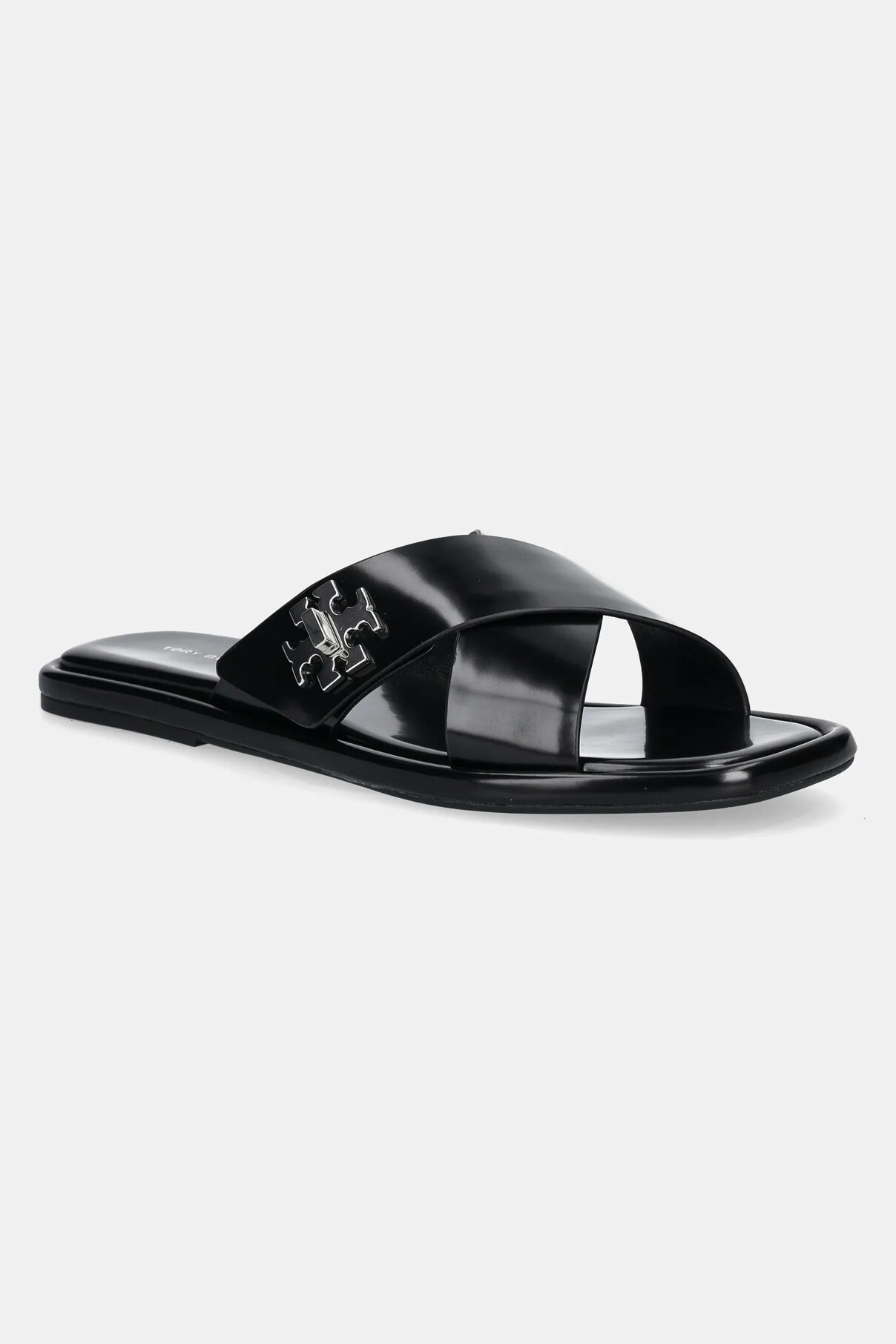 Шлепанцы T Lock Cross Band Tory Burch, черный