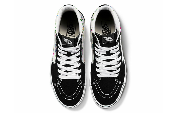 Кроссовки Vans Unisex SK8-Hi High-Top Sneakers Black/White — фото 2