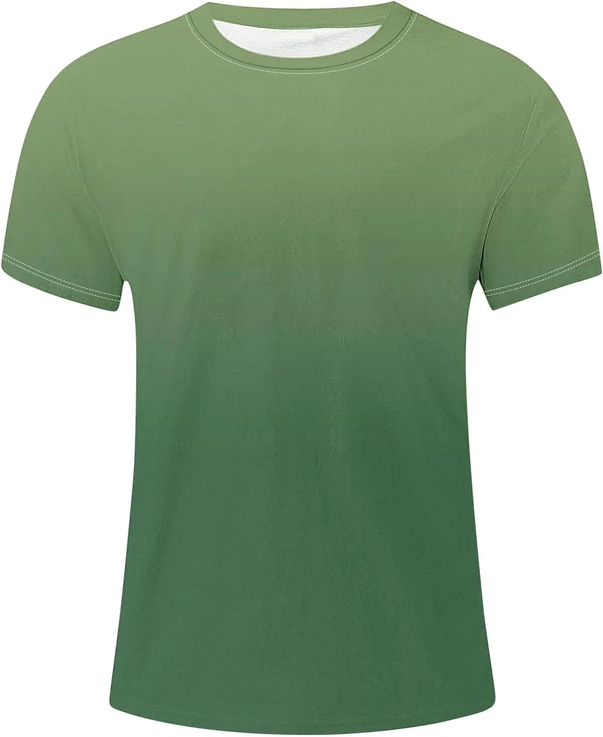 Футболка с графическим принтом, оверсайз, Gradient Color, Athletic, #F04-green — фото 3