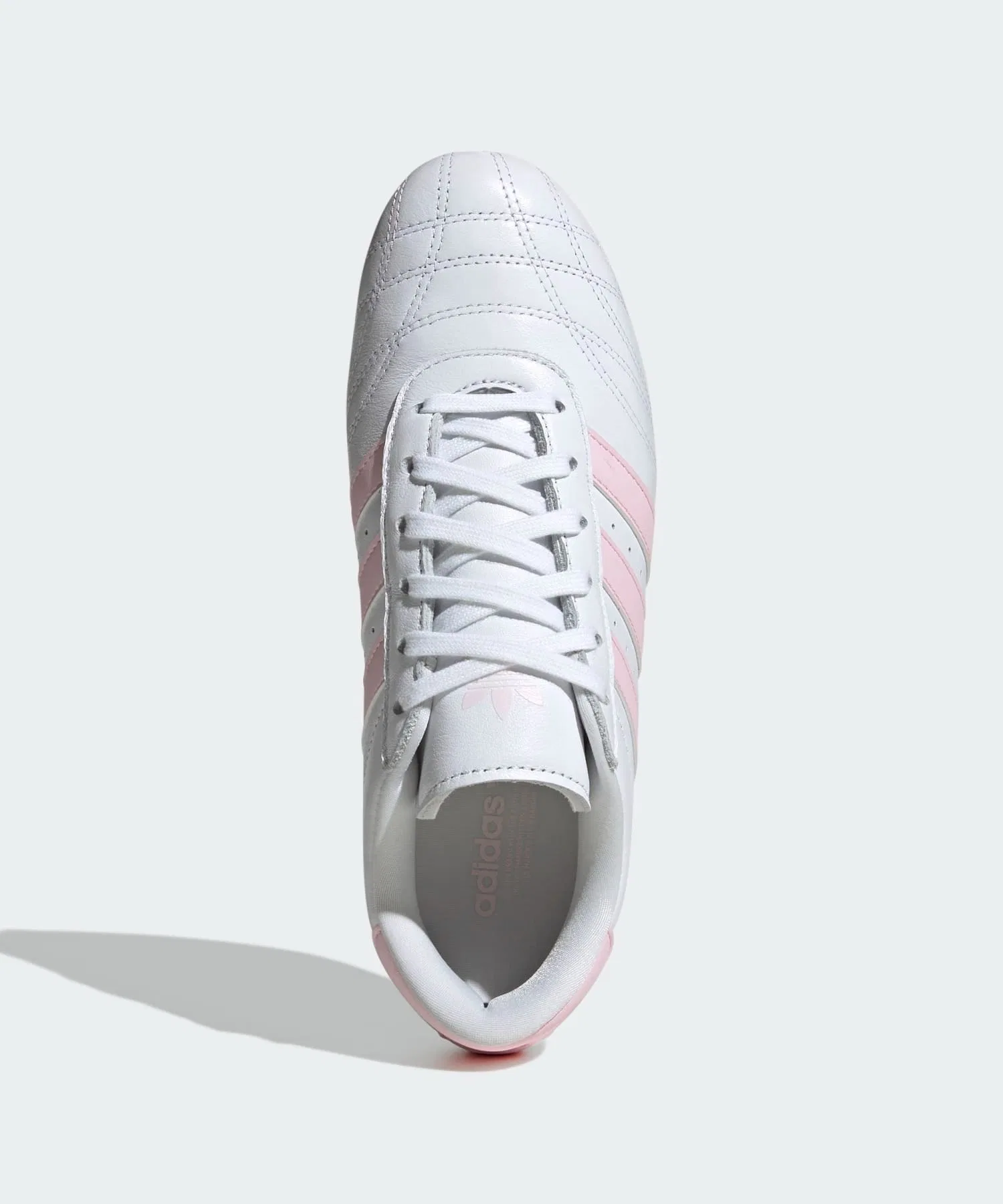 Унисекс кроссовки для тхэквондо adidas Originals из натуральной кожи бело-розовые — фото 2