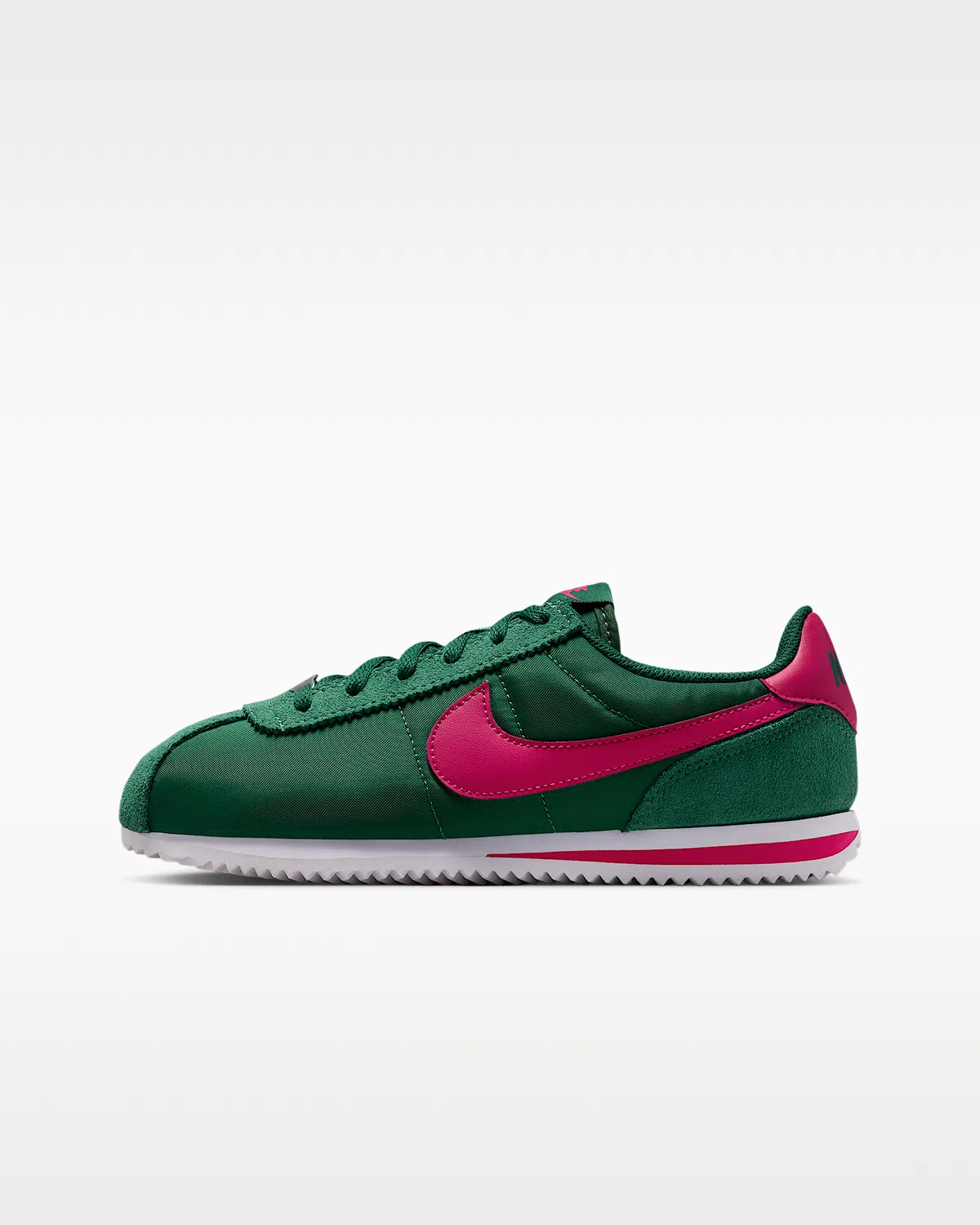 Кроссовки Nike Cortez Textile для детей, Gorge Green/White/Wild Cherry