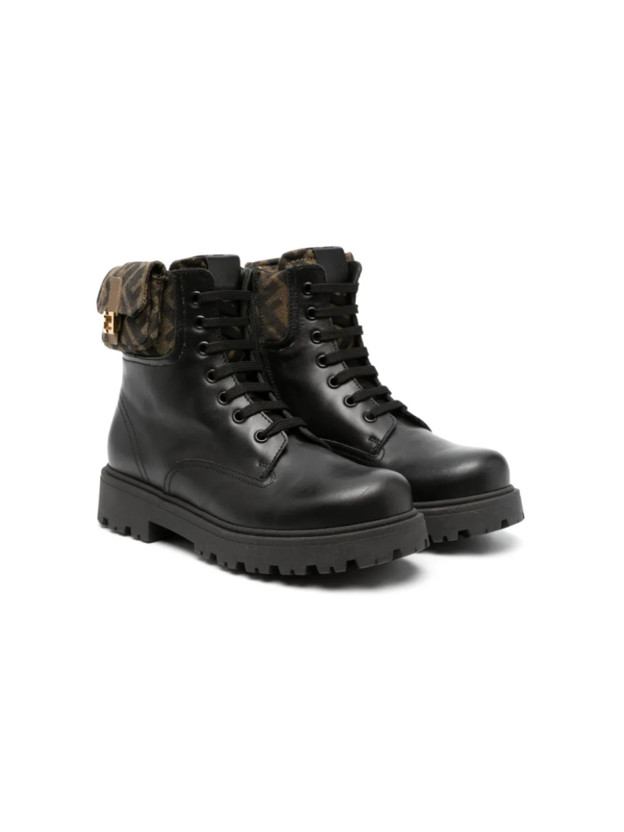 

Ботинки с логотипом FF Fendi Kids, черный