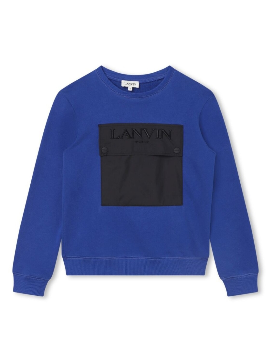 

Lanvin Enfant толстовка с вышитым логотипом, синий