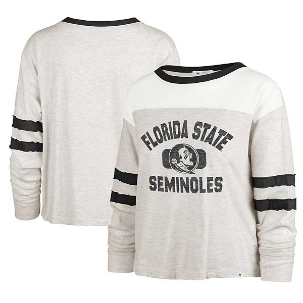 

Женская футболка с длинным рукавом '47 oatmeal florida state seminoles all class lena 47 Brand