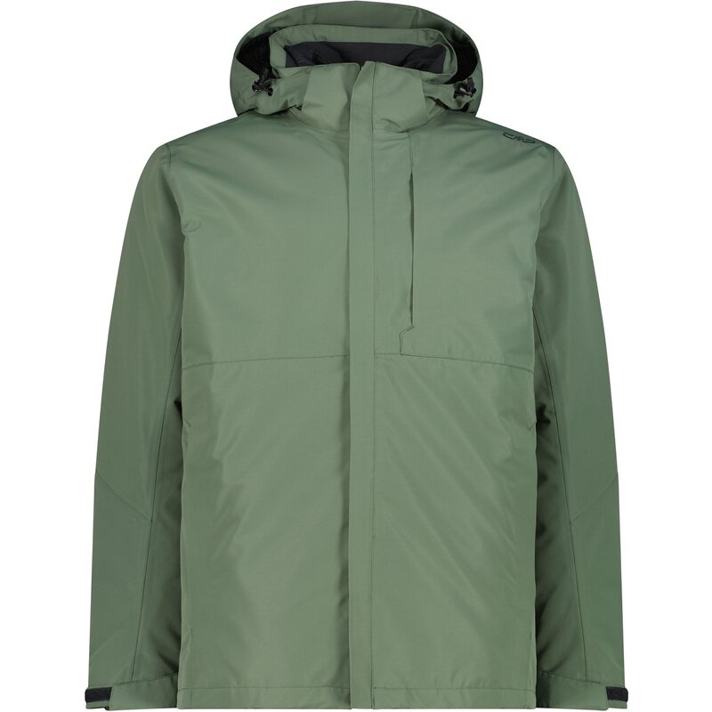 

Мужская куртка Doppeljacke с застежкой-молнией и отстегивающимся капюшоном. Cmp, цвет musk