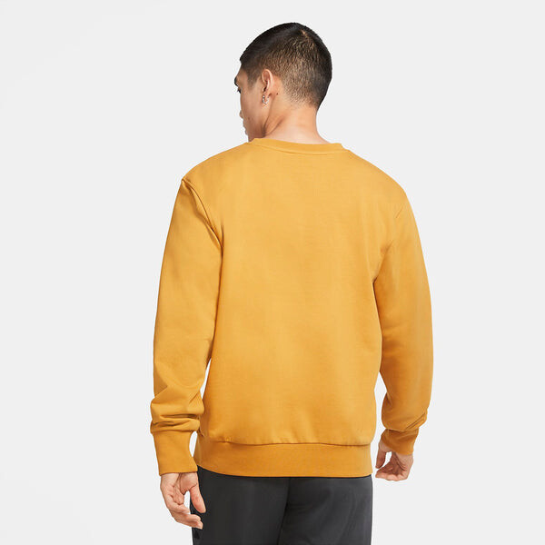 Толстовка Nike Solo Swoosh Fleece Crew 'Orange', оранжевый — фото 3