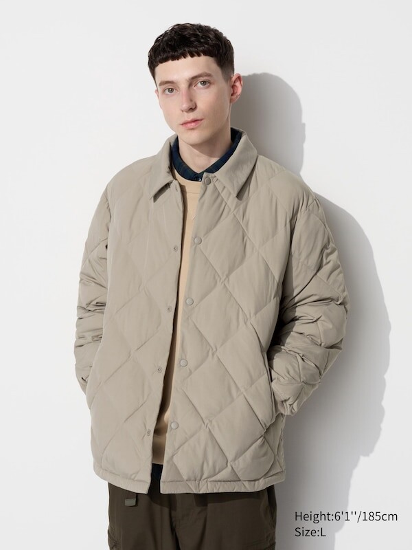 

Стеганая куртка puffertech Uniqlo, бежевый