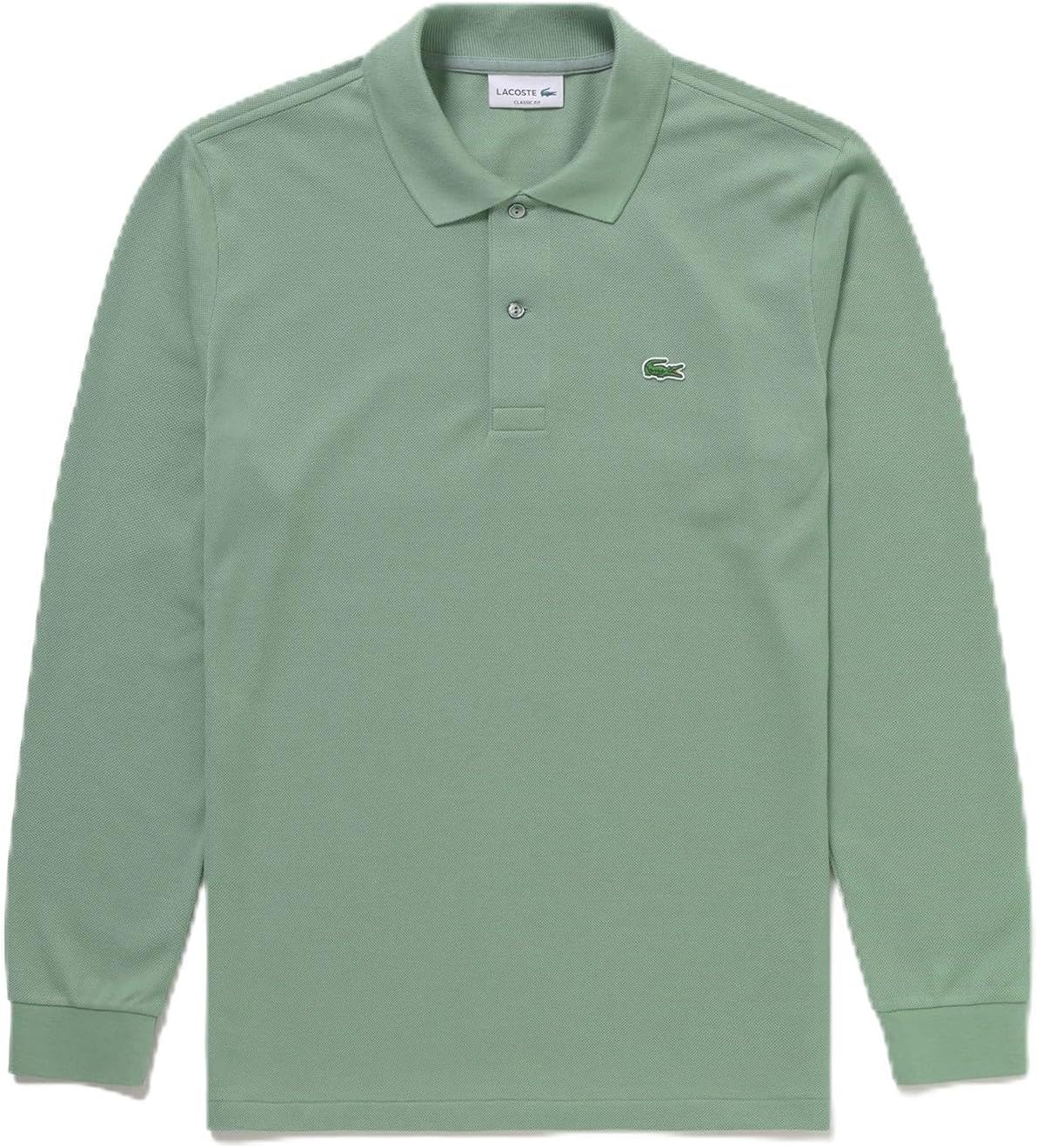 

Официальная поло-рубашка Lacoste Original Fit с длинным рукавом, модель L1312, шалфейно-зеленый