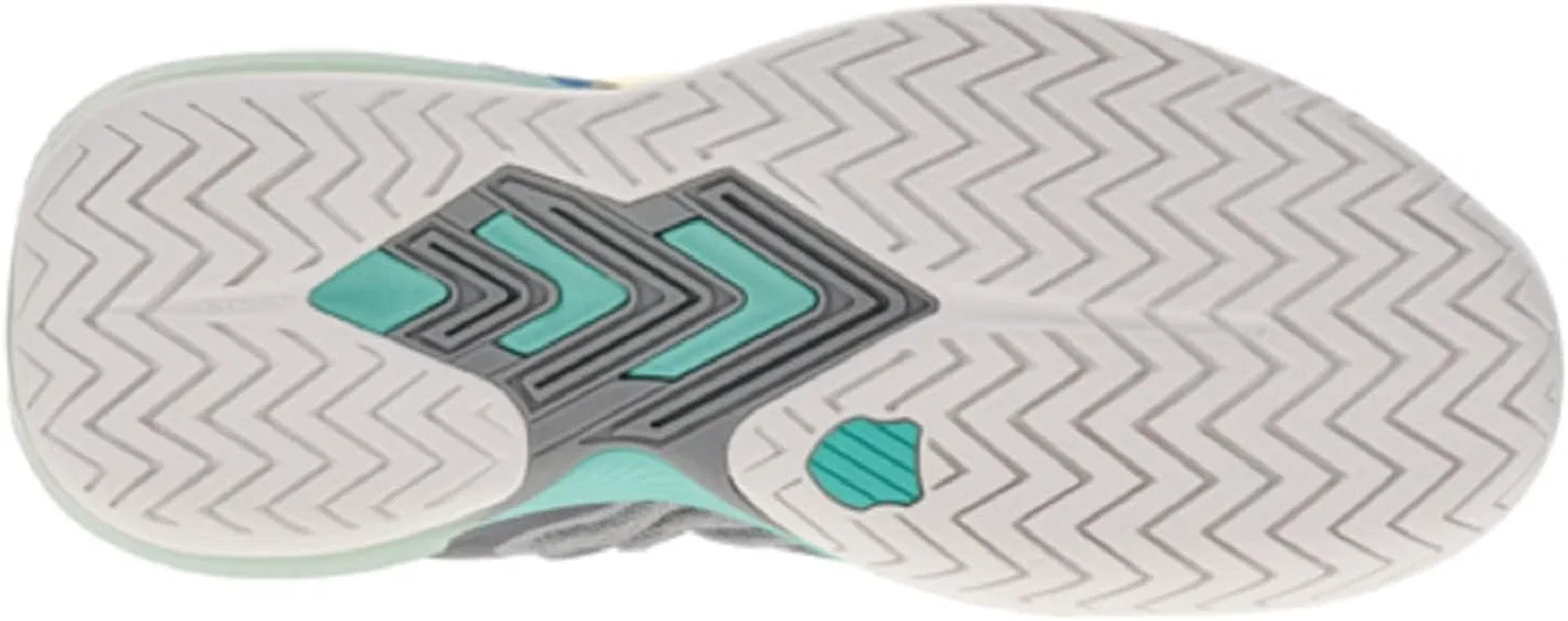 Кроссовки теннисные K-Swiss Ultrashot 3, цвет Alloy/Brilliant White/Turquoise — фото 4