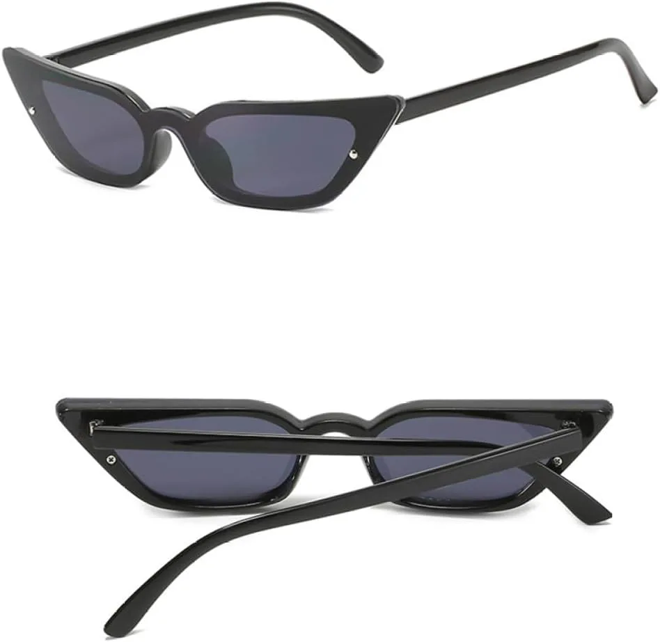 

Модные солнцезащитные очки «кошачий глаз» для женщин, цельные солнцезащитные очки в винтажном панк-стиле, очки с защитой от ультрафиолета UV400 MTZJH, Beige-black