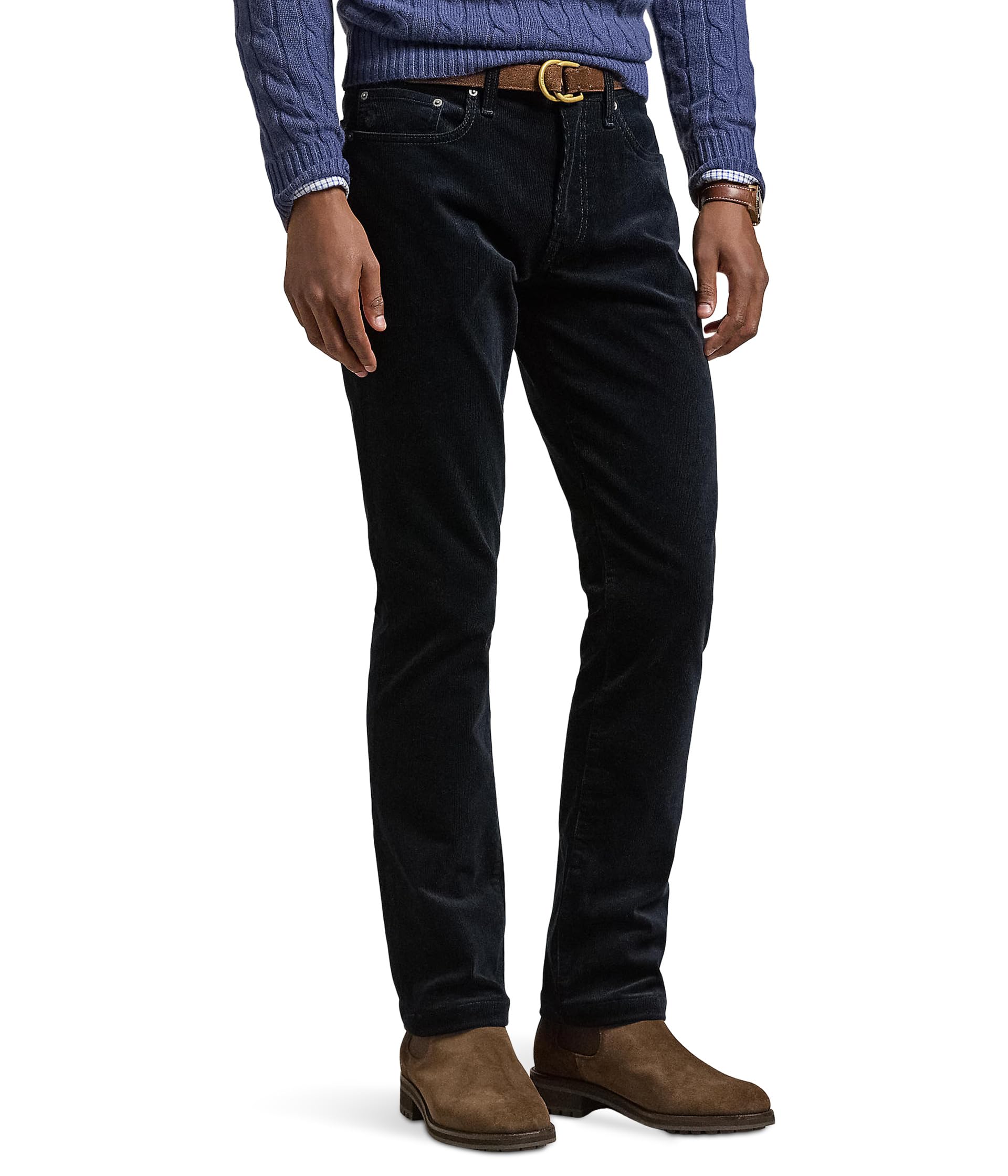 

Брюки Polo Ralph Lauren Varick Slim Straight Corduroy Pant, цвет Aviator Navy