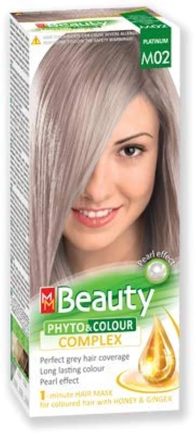 Стойкая краска для волос MM Beauty Phyto & Colour 125 г, № M02 Платиновый Elea