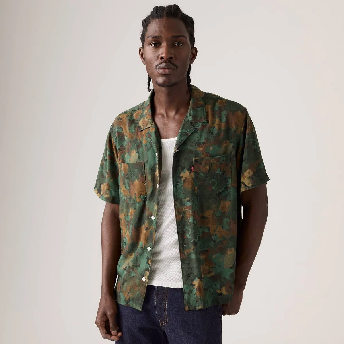 Классическая походная рубашка Levi's, Henrik Camo Digital Print - Multi Foliage - Multi-Color