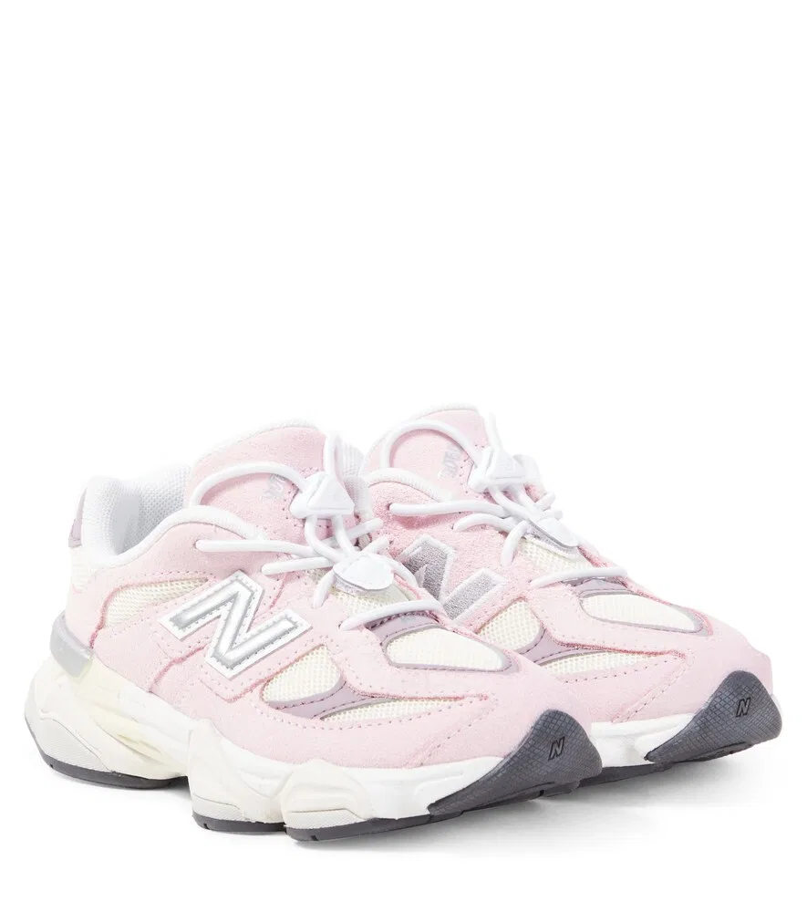 Кроссовки 9060 с замшевой отделкой New Balance Kids, розовый