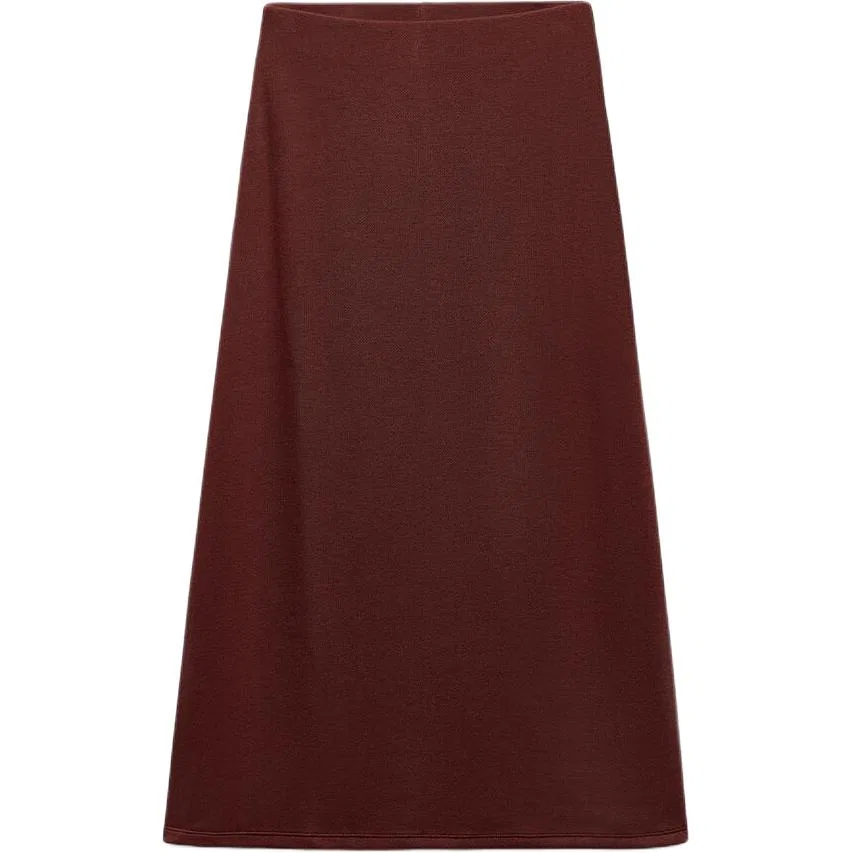 Женская длинная юбка повседневная Cognac ZARA, Cognac