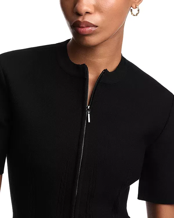 Женская куртка с коротким рукавом Emporio Armani, черный — фото 4