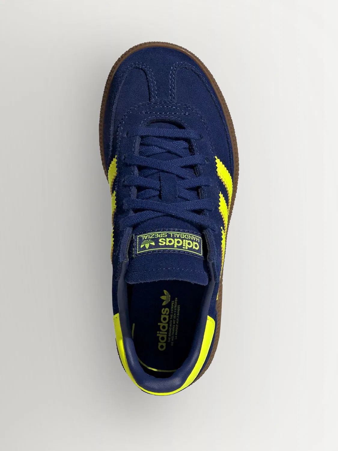 Кроссовки Handball Spezial, adidas Originals, темно-синие/желтые — фото 4