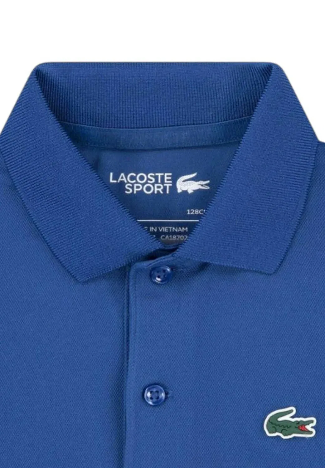 Поло из силиконовой крокодиловой кожи цвета UFT - рубашка поло Lacoste, Light-Blue Dim — фото 3