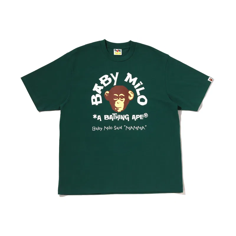 Детская футболка с круглым вырезом Baby Milo T Shirts A BATHING APE, Black — фото 3