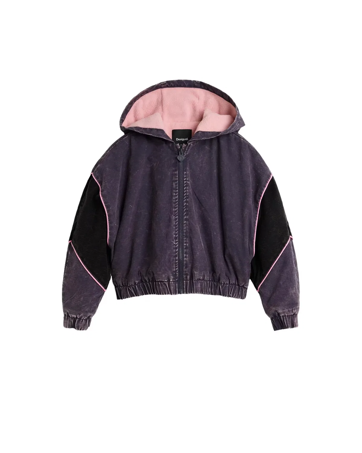 Детская куртка для девочек оверсайз с капюшоном Desigual, Rosa