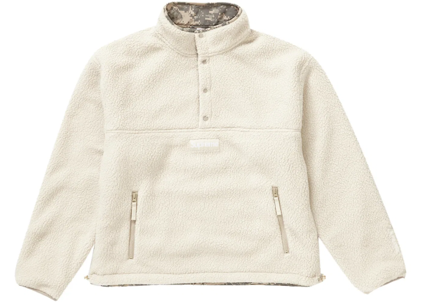Мужской пуловер из Polartec овчины двусторонний Pullover Supreme, Natural