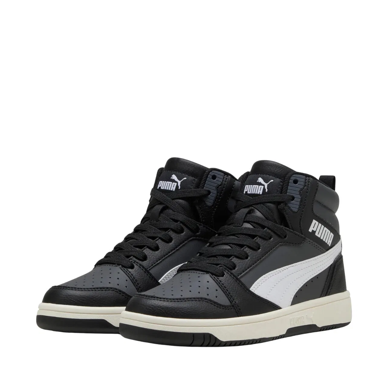 Детские кроссовки с высоким берцем Puma Rebound V6 Mid, Schwarz — фото 2