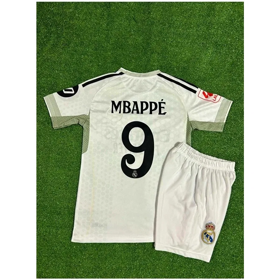 Детская футболка с принтом Real Madrid Kylian Mbappe, Белый Fair City