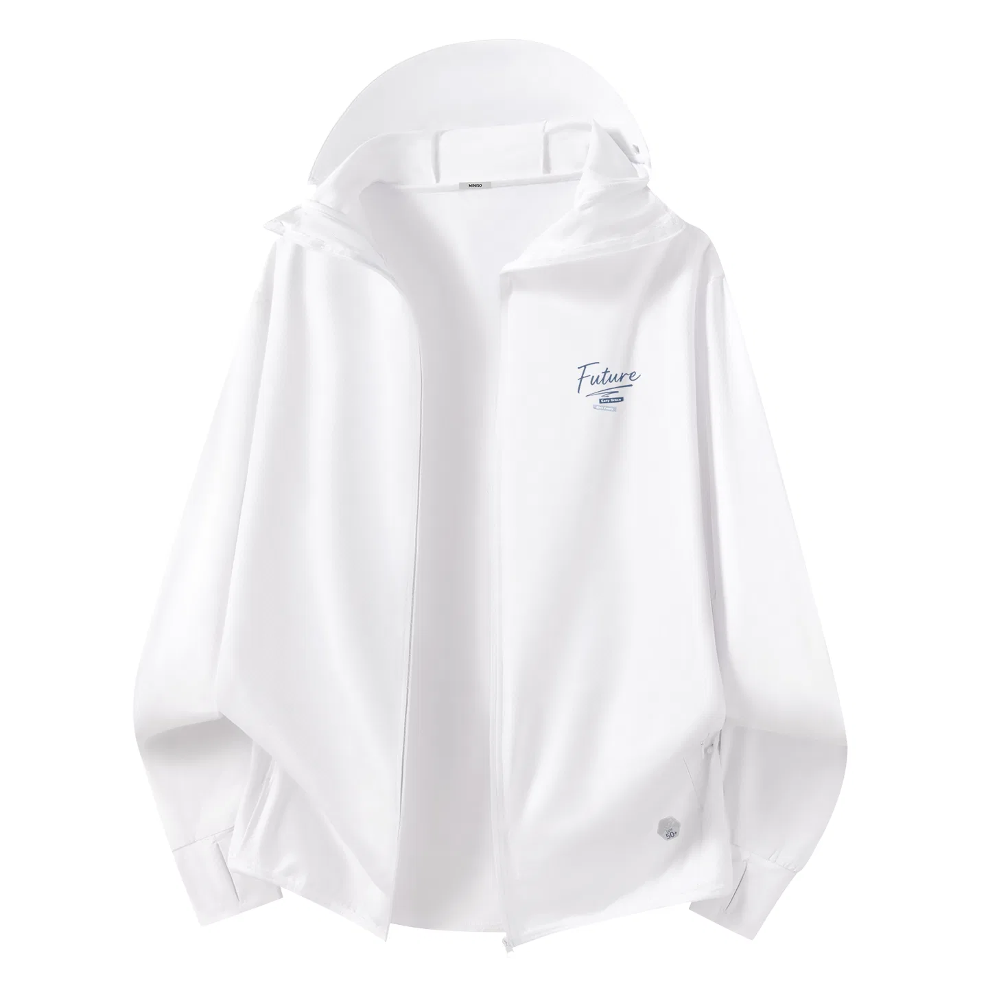 Детская ветровка с защитой UPF50+ MINISO, Dark Gray (Ma Future Signature Chest Logo) — фото 3