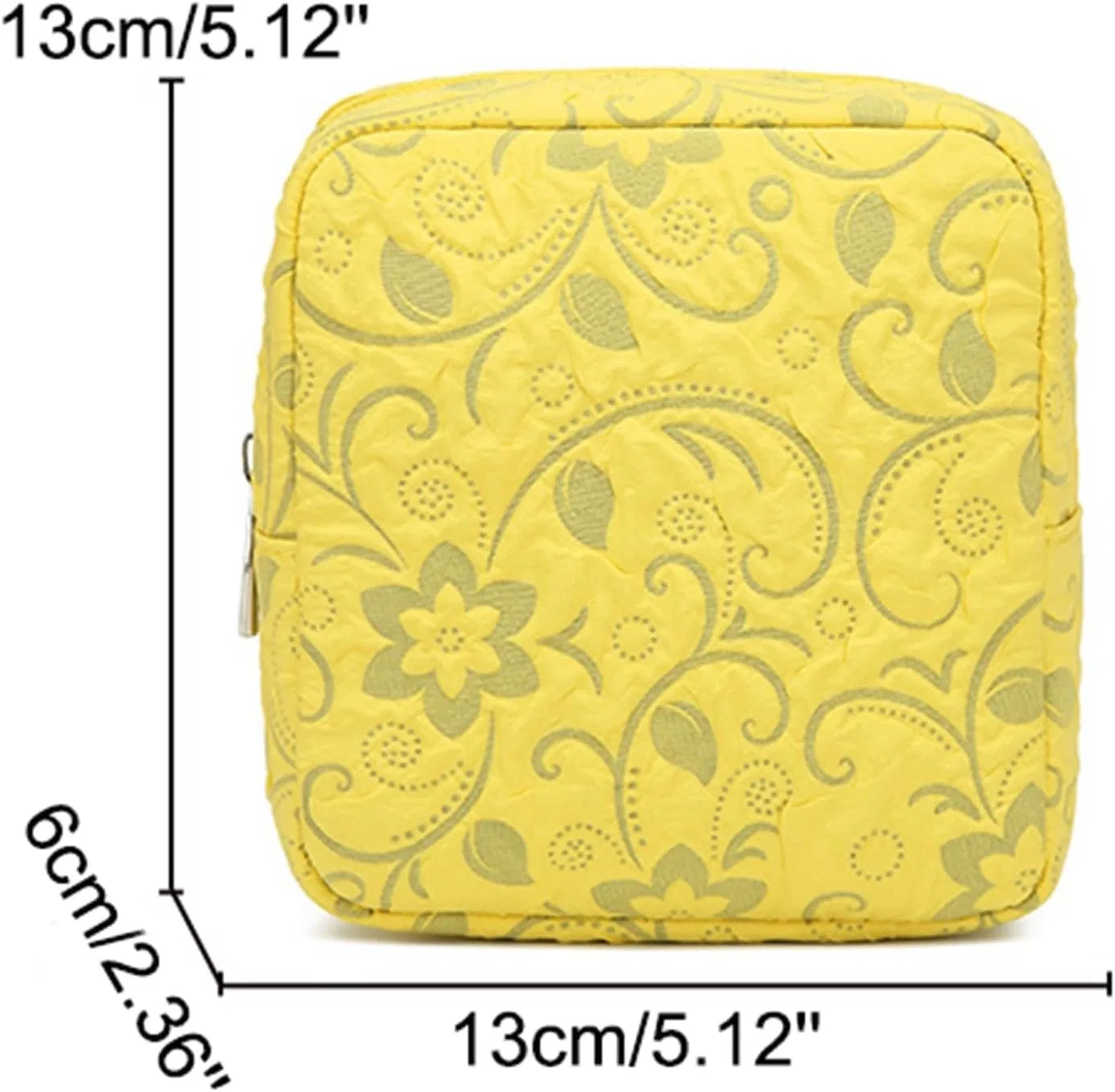 Косметичка с ручкой, Large Capacity, Polyester, Yellow Generisch — фото 4