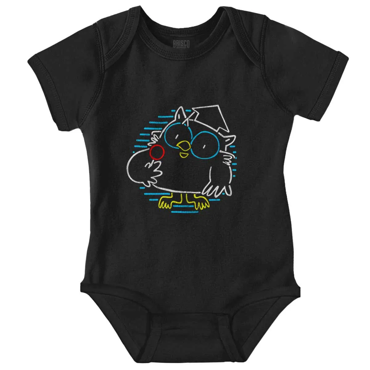 Детский боди-комбинезон с принтом Tootsie Owl Brisco Brands, Black