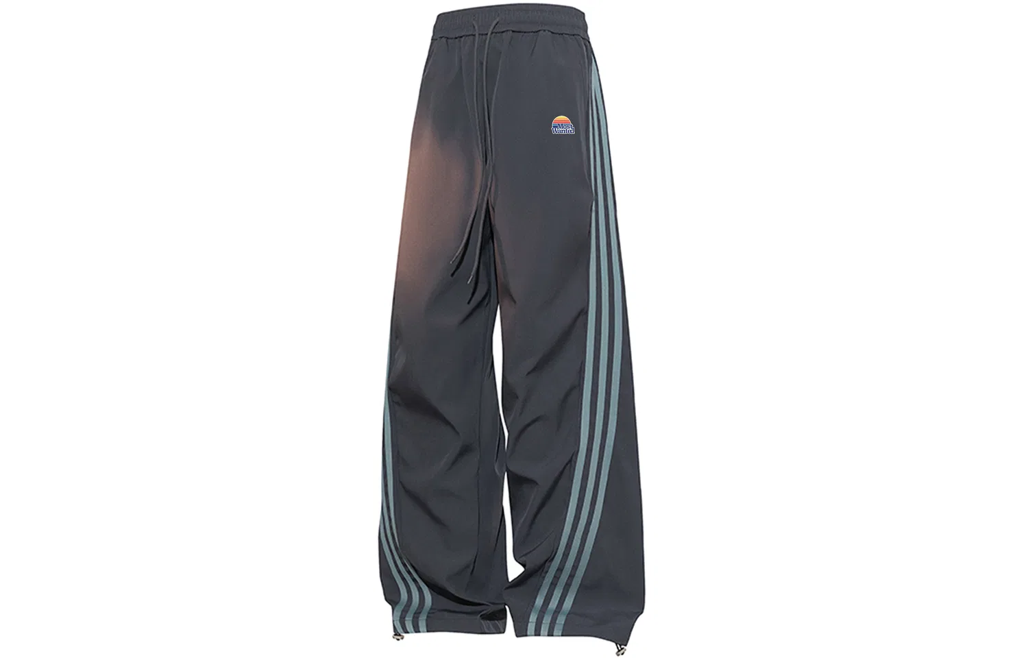 Детские брюки свободного кроя Casual Pants Unisex Moderate Straight Fit Pants MostwantedLab, Black — фото 4