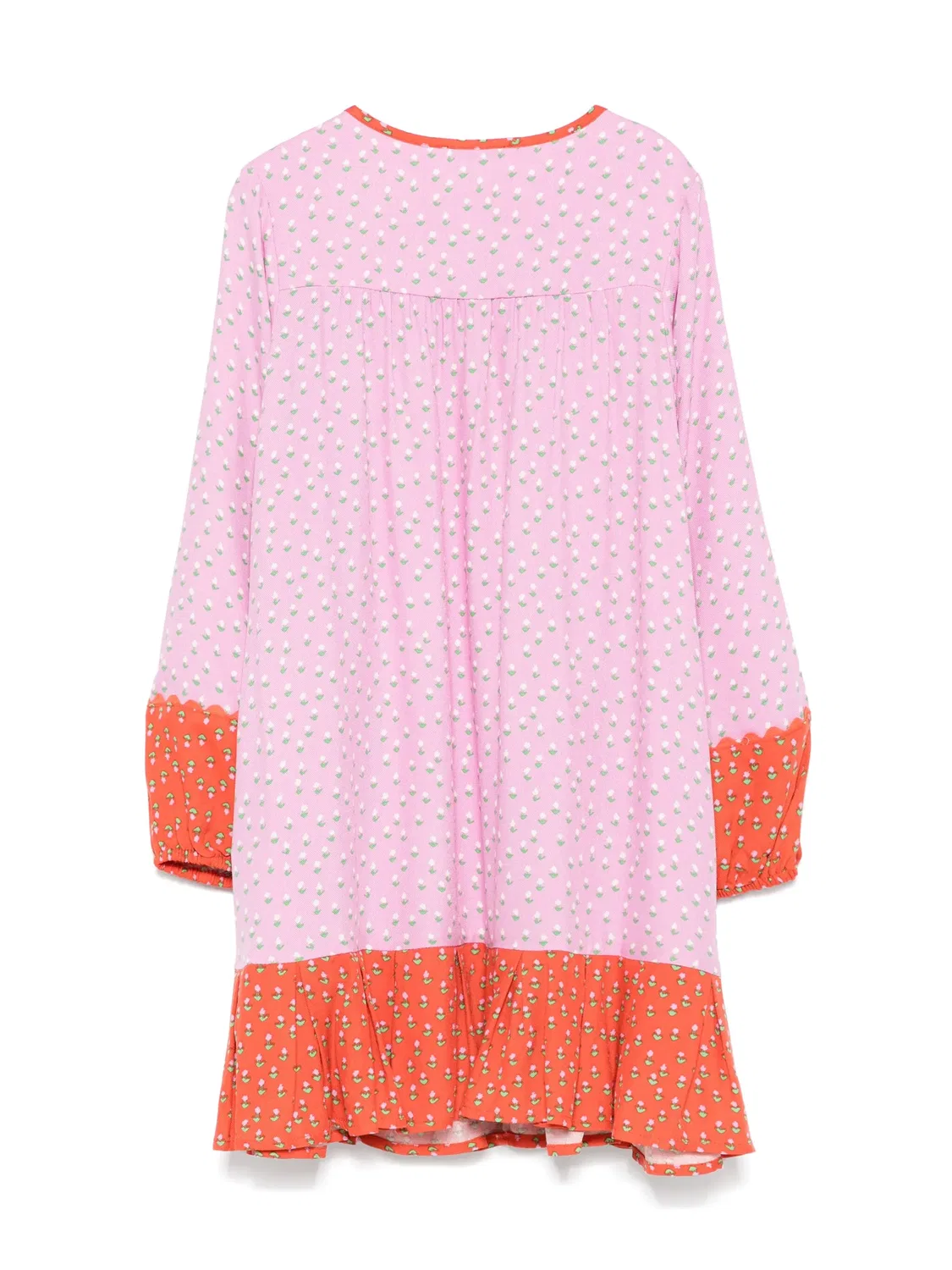 Платье с цветочным принтом Stella McCartney, розовый — фото 3