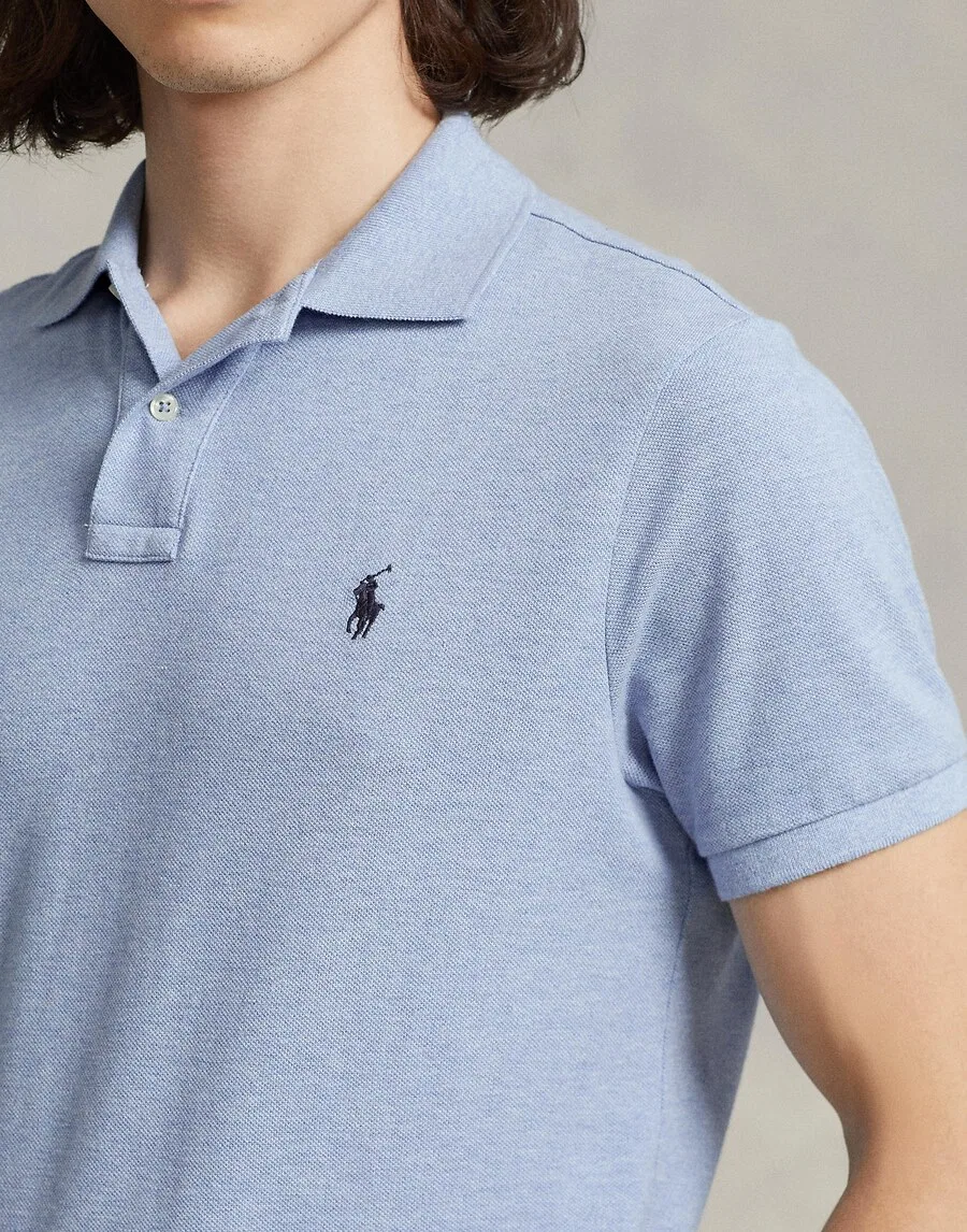 Рубашка Polo Ralph Lauren темно-сини светло-голубого цвета — фото 2