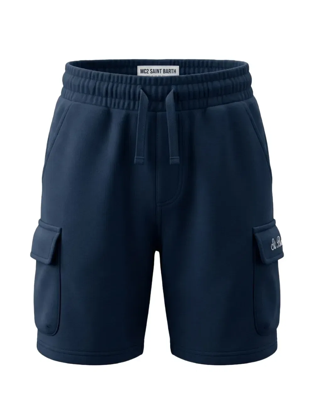 Шорты карго с вышитым логотипом MC2 Saint Barth Kids, синий