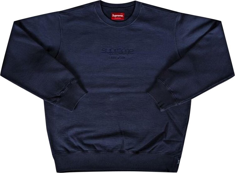 

Толстовка Supreme Dipped Crewneck 'Navy', синий