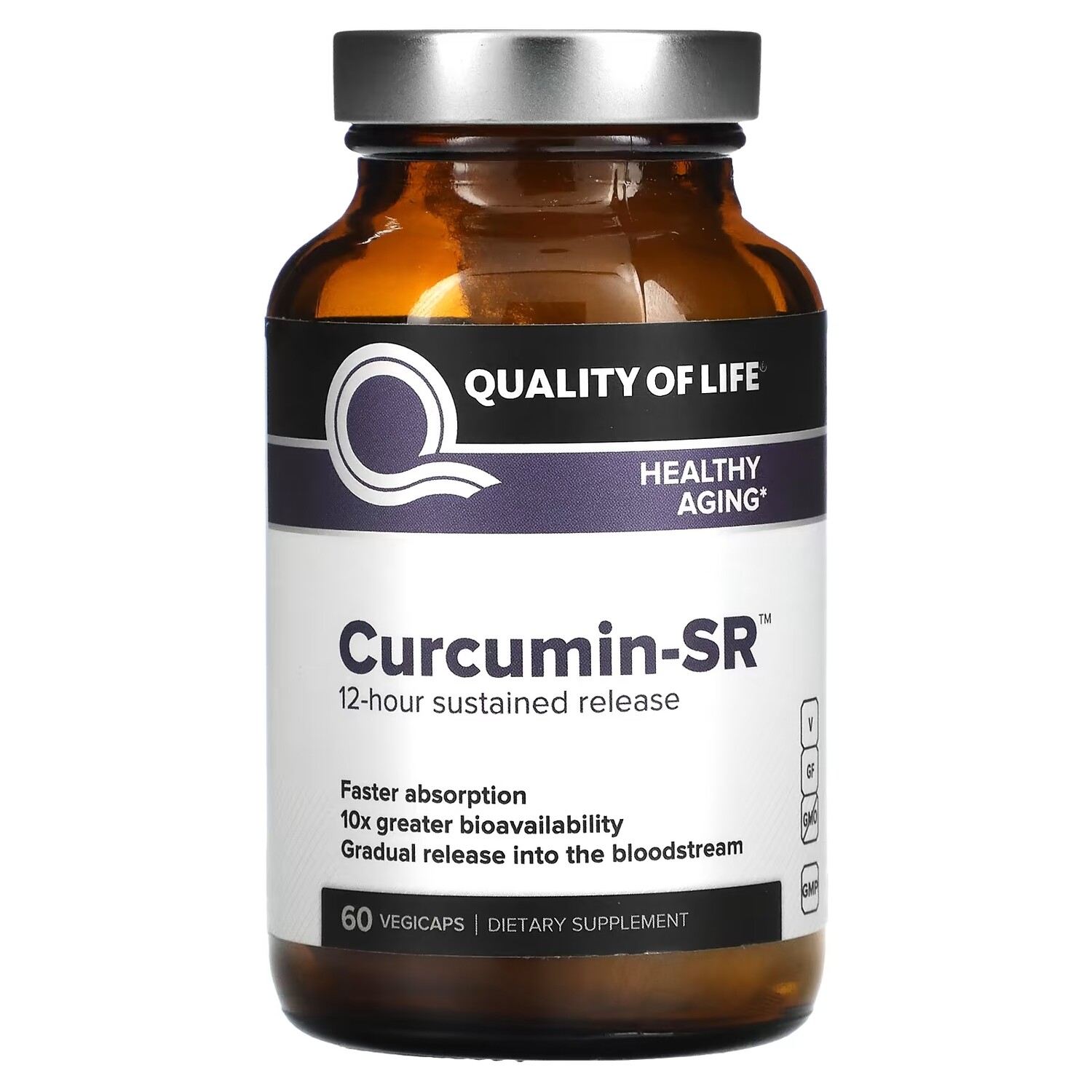 

Куркумин-SR Quality of Life Labs, 60 капсул