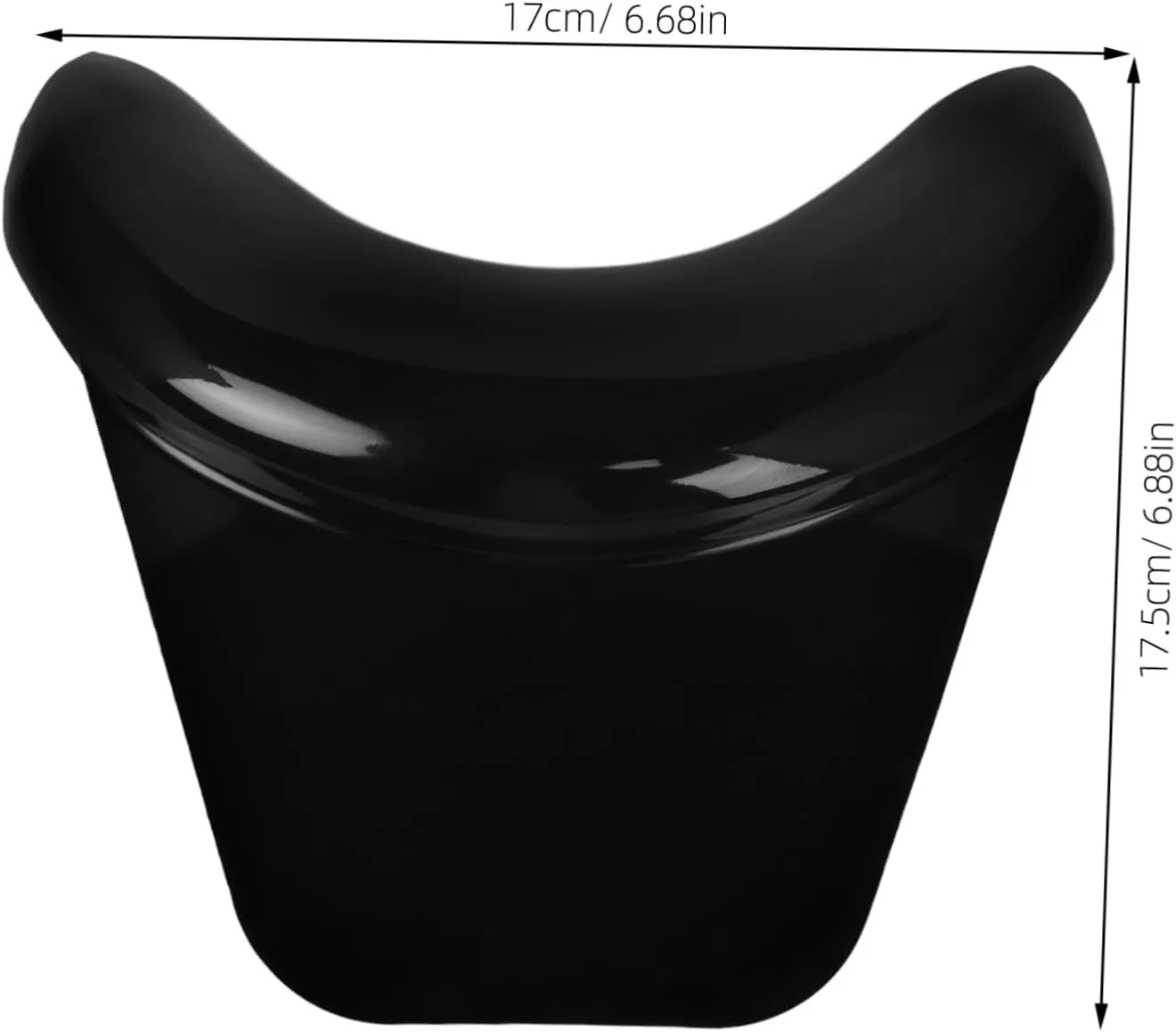 Подушка для шеи под мойку, силикон, NIYANGLE, 17,5x17x4 см, Schwarz — фото 2