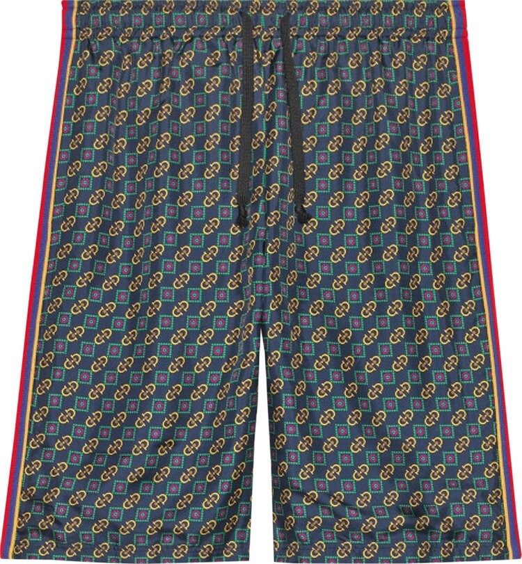 

Шорты Gucci Horsebit And Basketweave Shorts Multicolor, разноцветный