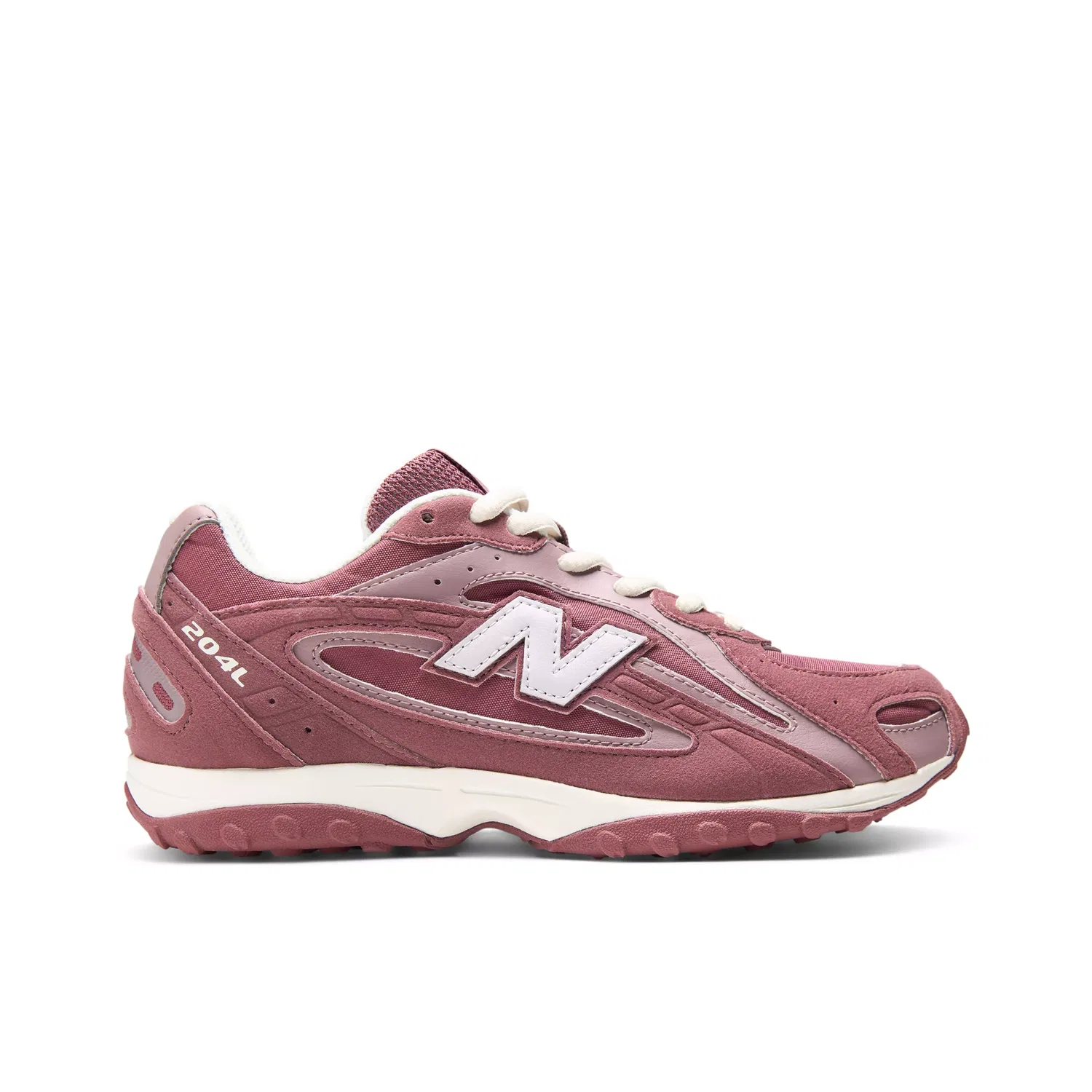 Детские кроссовки низкие с шнуровкой 204L New Balance, Horizon Grey With Washed Burgundy