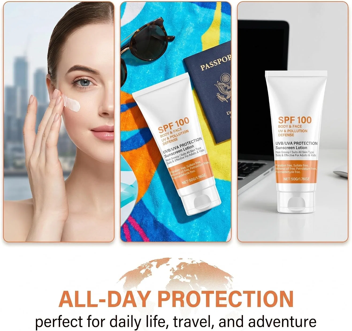 Солнцезащитный крем SPF100, Anti-Aging, KAFZEL, 12.2 г — фото 4
