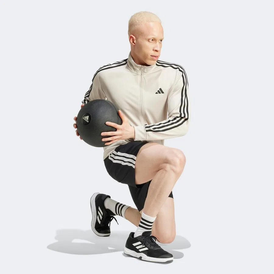 Спортивная куртка adidas Essentials 3 Stripes, Серый — фото 2