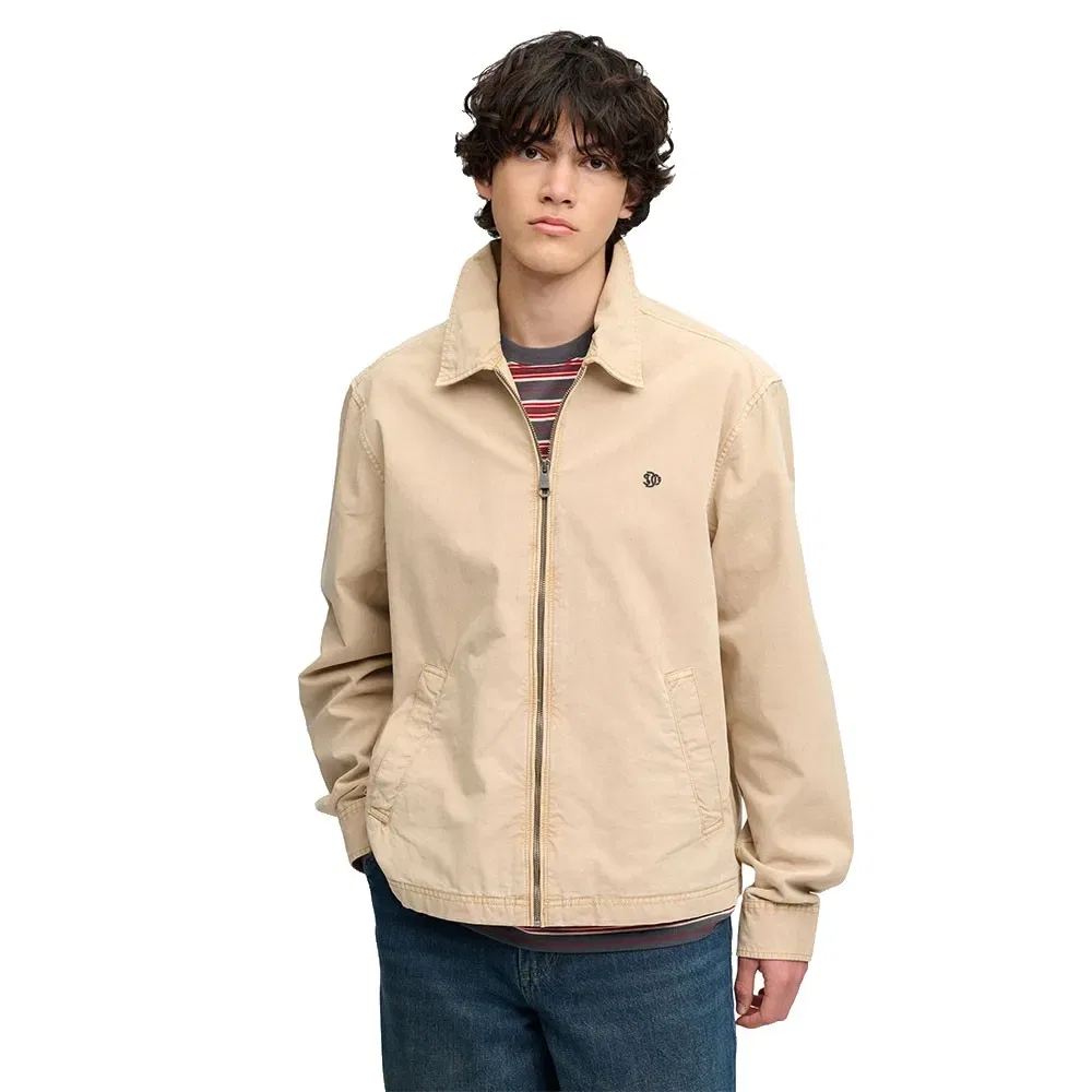 Мужская куртка-ветровка с воротником-стойкой Preppy Harrington Superdry, Beige