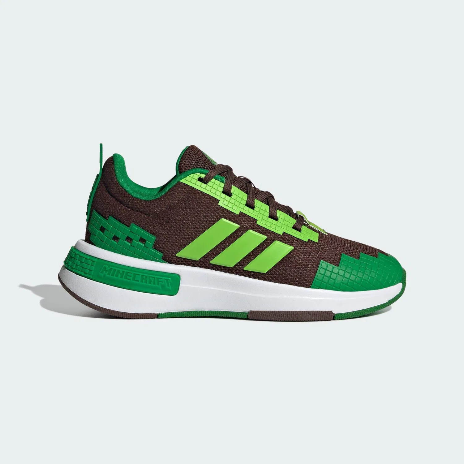 Детские кроссовки с принтом Minecraft Pro Adidas, Braun Grun Weiss
