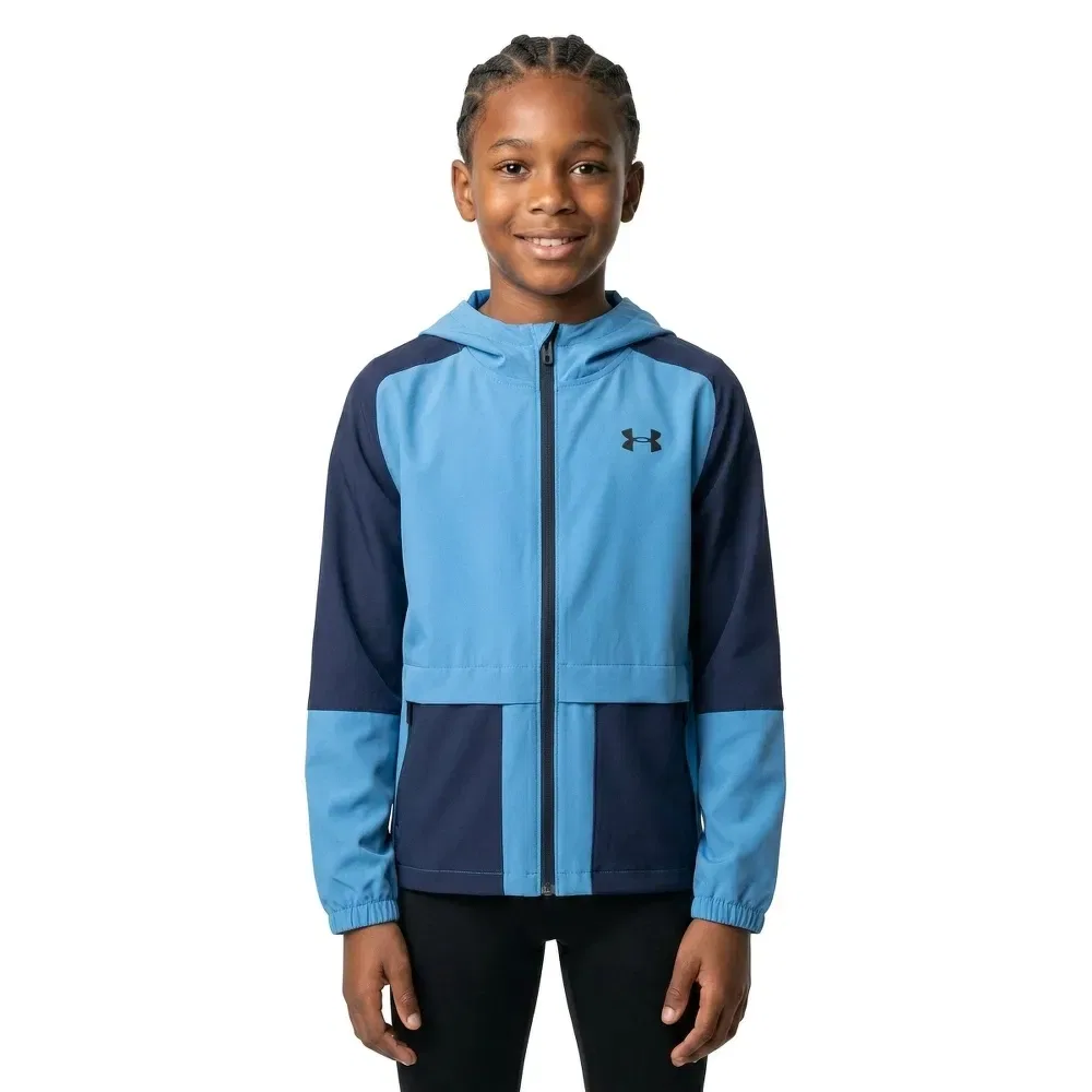 Детская куртка для мальчиков ветрозащитная Unstoppable Woven Under armour, Blue — фото 3