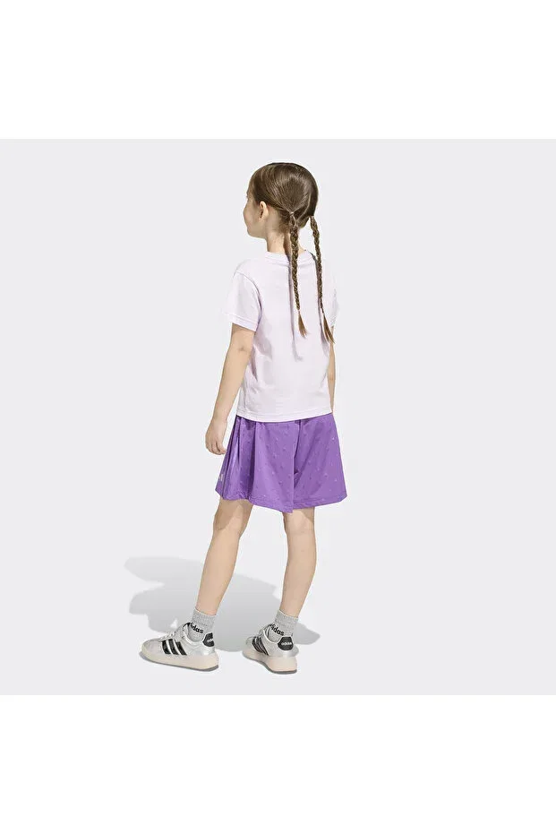 Детский спортивный костюм для девочек однотонный Glam kids lilac Adidas, Purple — фото 3