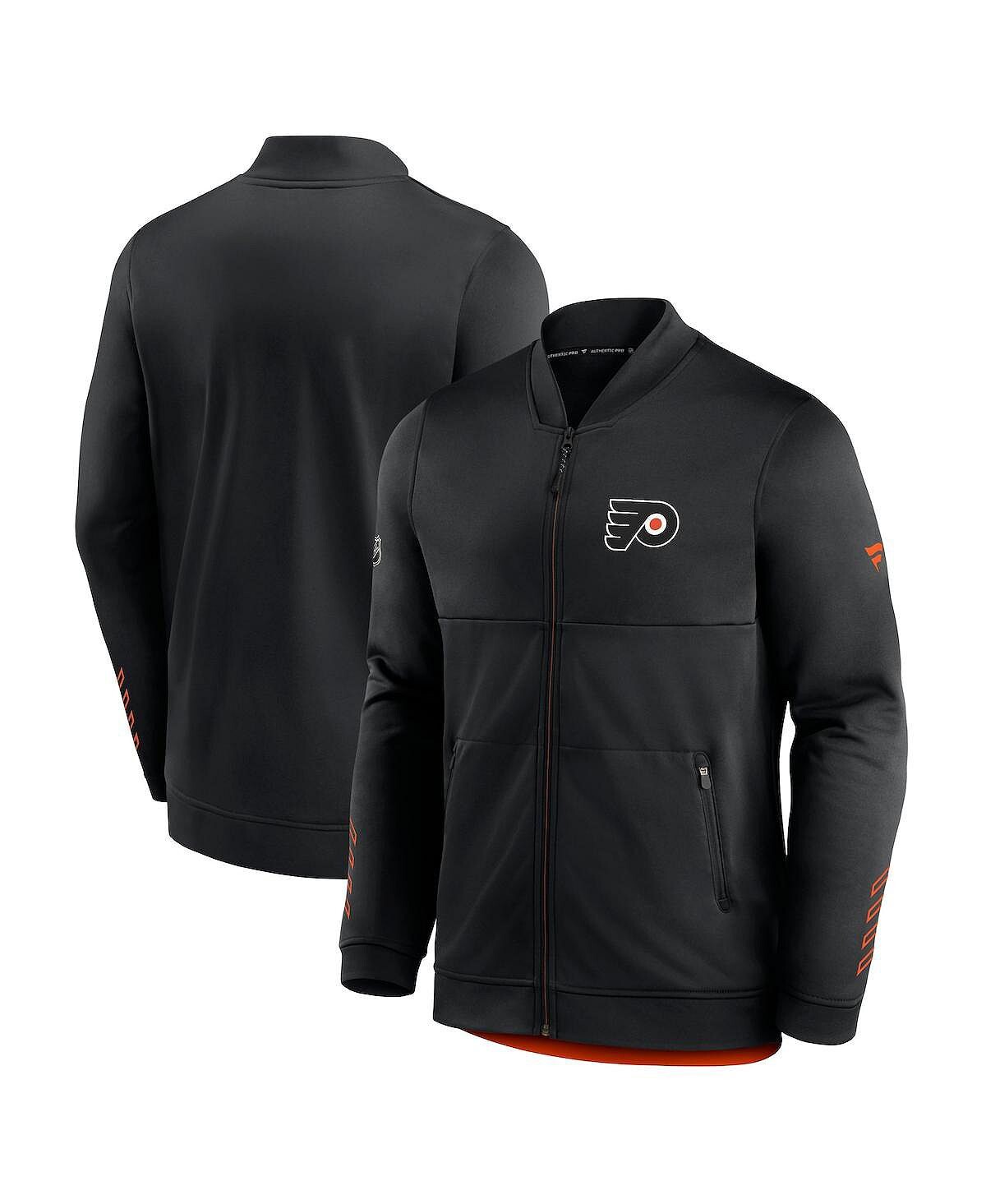 

Мужская фирменная черная куртка philadelphia flyers locker room с молнией во всю длину Fanatics, черный