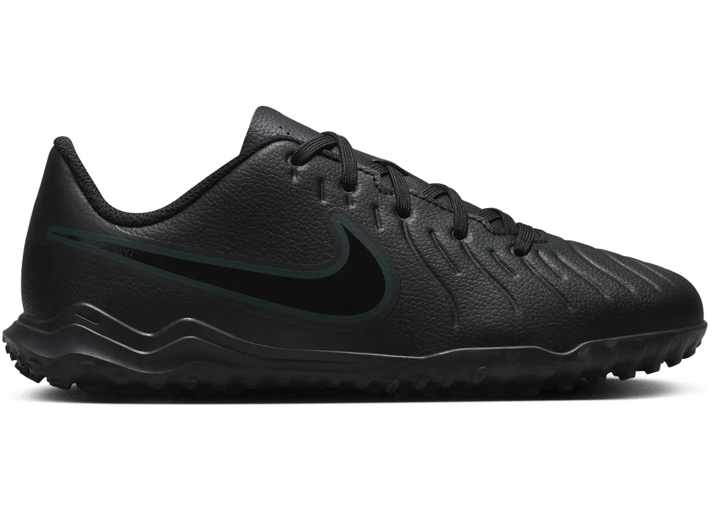 Детские бутсы Nike Tiempo Legend 10 Club TF, Black/Deep Jungle/Black